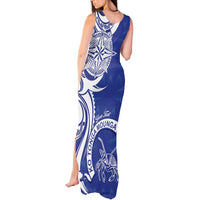 Personalised Queen Salote College Tank Maxi Dress QSC Est 1926 Ngatu Pattern - Polynesian Pride