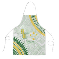 Samoa Ua Potopoto Apron SUP Est 2025 Samoan Pattern LT14 White - Polynesian Pride