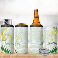 Personalised Samoa Ua Potopoto 4 in 1 Can Cooler Tumbler SUP Est 2025 Samoan Pattern LT14 - Polynesian Pride