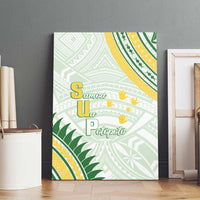 Samoa Ua Potopoto Canvas Wall Art SUP Est 2025 Samoan Pattern LT14 - Polynesian Pride