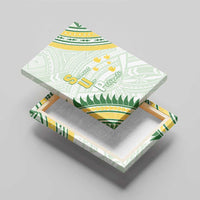 Samoa Ua Potopoto Canvas Wall Art SUP Est 2025 Samoan Pattern LT14 - Polynesian Pride