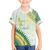 Personalised Samoa Ua Potopoto Kid Hawaiian Shirt SUP Est 2025 Samoan Pattern - Polynesian Pride
