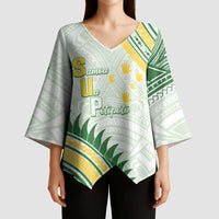 Personalised Samoa Ua Potopoto Kimono Sleeve Blouse SUP Est 2025 Samoan Pattern LT14 - Polynesian Pride