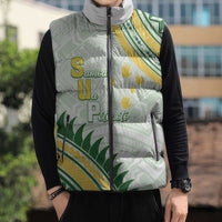 Personalised Samoa Ua Potopoto Sleeveless Puffer Jacket SUP Est 2025 Samoan Pattern LT14 - Polynesian Pride