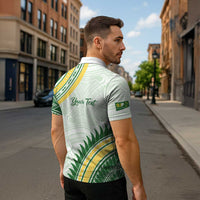 Personalised Samoa Ua Potopoto Zipper Polo Shirt SUP Est 2025 Samoan Pattern LT14 - Polynesian Pride