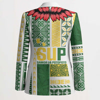 Samoa Uniting Party Blazer SUP Est 2025 Siapo Pattern LT14 - Polynesian Pride