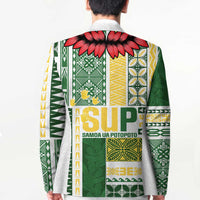 Samoa Uniting Party Blazer SUP Est 2025 Siapo Pattern LT14 - Polynesian Pride