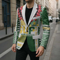 Samoa Uniting Party Blazer SUP Est 2025 Siapo Pattern LT14 - Polynesian Pride