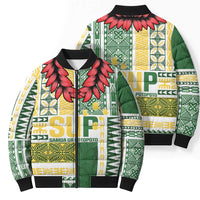 Samoa Uniting Party Bomber Puffer Jacket SUP Est 2025 Siapo Pattern LT14 - Polynesian Pride