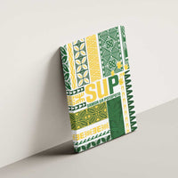 Samoa Uniting Party Canvas Wall Art SUP Est 2025 Siapo Pattern LT14 - Polynesian Pride