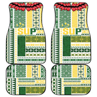 Samoa Uniting Party Car Mats SUP Est 2025 Siapo Pattern LT14 - Polynesian Pride