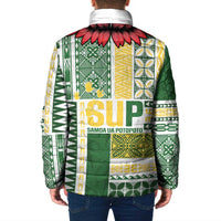 Samoa Uniting Party Padded Jacket SUP Est 2025 Siapo Pattern LT14 - Polynesian Pride