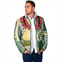 Samoa Uniting Party Padded Jacket SUP Est 2025 Siapo Pattern LT14 - Polynesian Pride