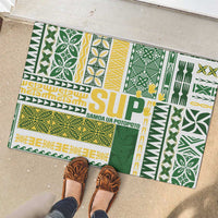 Samoa Uniting Party Rubber Doormat SUP Est 2025 Siapo Pattern LT14 - Polynesian Pride