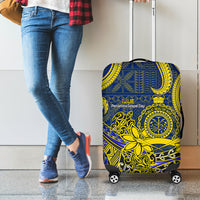 Niue Peniamina Gospel Day Luggage Cover Unique Niean Hiapo LT14 - Polynesian Pride