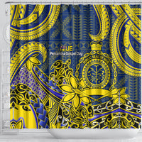 Niue Peniamina Gospel Day Shower Curtain Unique Niean Hiapo LT14 - Polynesian Pride