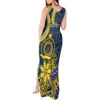 Personalised Niue Peniamina Gospel Day Tank Maxi Dress Unique Niean Hiapo LT14 - Polynesian Pride
