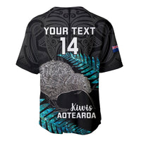 Custom New Zealand Silver Fern Rugby Baseball Jersey Pacific 2023 Kia Haka Kiwis With Maori Ta Moko LT14 - Polynesian Pride