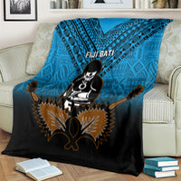 Fiji Tapa Rugby Blanket Pacific 2023 Go Fijian Bati LT14 - Polynesian Pride