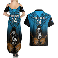 Custom Fiji Tapa Rugby Couples Matching Summer Maxi Dress and Hawaiian Shirt Pacific 2023 Go Fijian Bati LT14 - Polynesian Pride