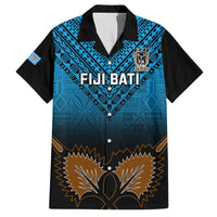 Custom Fiji Tapa Rugby Hawaiian Shirt Pacific 2023 Go Fijian Bati LT14 Blue - Polynesian Pride