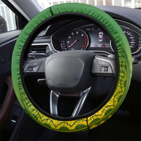 Cook Islands Rugby Steering Wheel Cover Pacific 2023 Go The Kukis LT14 - Polynesian Pride