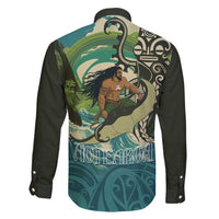 Aotearoa Tangaroa Atua Family Matching Mermaid Dress and Hawaiian Shirt New Zealand God Of The Ocean