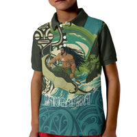 Aotearoa Tangaroa Atua Kid Polo Shirt New Zealand God Of The Ocean