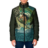 Aotearoa Tangaroa Atua Padded Jacket New Zealand God Of The Ocean - Polynesian Pride