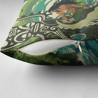 Aotearoa Tangaroa Atua Pillow Cover New Zealand God Of The Ocean - Polynesian Pride