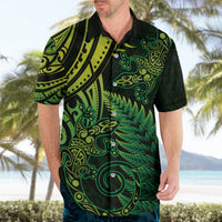 New Zealand Lizard Hawaiian Shirt Silver Fern Aotearoa Maori Green Version LT14 - Polynesian Pride