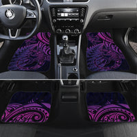 New Zealand Lizard Car Mats Silver Fern Aotearoa Maori Purple Version