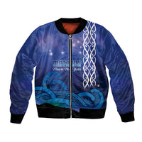 Personalised Matariki New Zealand Bomber Jacket Maori New Year Galaxy Koru Pattern
