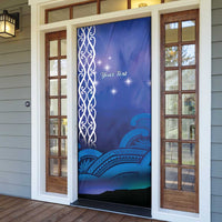 Personalised Matariki New Zealand Door Cover Maori New Year Galaxy Koru Pattern - Polynesian Pride