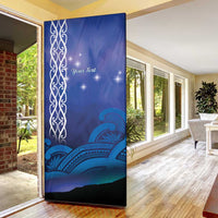 Personalised Matariki New Zealand Door Cover Maori New Year Galaxy Koru Pattern - Polynesian Pride