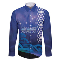 Personalised Matariki New Zealand Family Matching Short Sleeve Bodycon Dress and Hawaiian Shirt Maori New Year Galaxy Koru Pattern