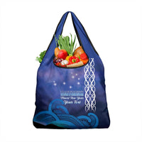 Personalised Matariki New Zealand Grocery Bag Maori New Year Galaxy Koru Pattern