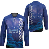 Personalised Matariki New Zealand Hockey Jersey Maori New Year Galaxy Koru Pattern LT14 - Polynesian Pride