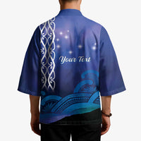 Personalised Matariki New Zealand Kimono Maori New Year Galaxy Koru Pattern - Polynesian Pride