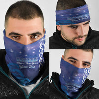 Personalised Matariki New Zealand Neck Gaiter Maori New Year Galaxy Koru Pattern - Polynesian Pride