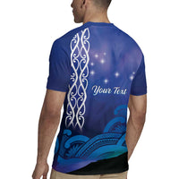 Personalised Matariki New Zealand Rugby Jersey Maori New Year Galaxy Koru Pattern