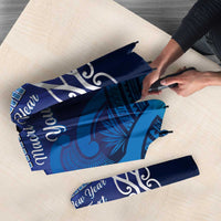 Personalised Matariki New Zealand Umbrella Maori New Year Galaxy Koru Pattern - Polynesian Pride