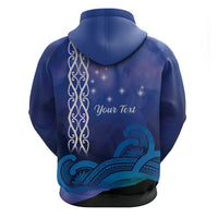 Personalised Matariki New Zealand Zip Hoodie Maori New Year Galaxy Koru Pattern