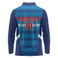 Philippines Football 2026 Long Sleeve Polo Shirt Come On Filipinas LT14 - Polynesian Pride