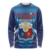 Philippines Football 2026 Long Sleeve Shirt Come On Filipinas LT14 Unisex Blue - Polynesian Pride