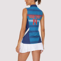 Philippines Football 2026 Women Sleeveless Polo Shirt Come On Filipinas LT14 - Polynesian Pride