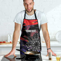 Philippines Sun Tattoo Apron Feathers Filipinas Grunge Style Black LT14 - Polynesian Pride