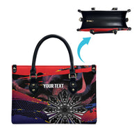 Philippines Sun Tattoo Leather Bag Feathers Filipinas Grunge Style Black LT14 - Polynesian Pride