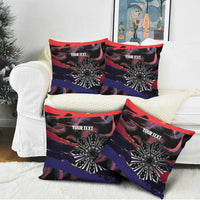 Philippines Sun Tattoo Pillow Cover Feathers Filipinas Grunge Style Black LT14 - Polynesian Pride