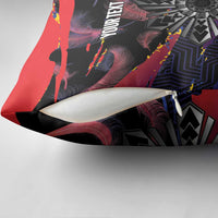 Philippines Sun Tattoo Pillow Cover Feathers Filipinas Grunge Style Black LT14 - Polynesian Pride